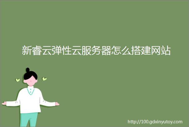 新睿云弹性云服务器怎么搭建网站