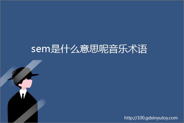 sem是什么意思呢音乐术语